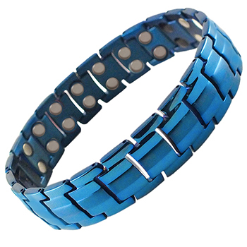 Titanium Magnetic Bracelet Cobalt Blue