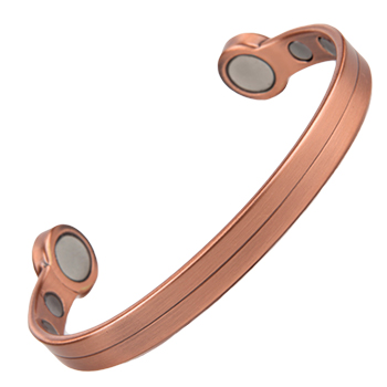 Unisex silver horseshoe - High power magnetic stainless steel link bracelet  - Lacadives