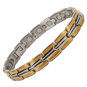 SG2 Two Tone Stainless Steel Magnetic Bracelet