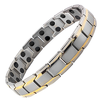 T11 Two Tone Titanium Magnetic Bracelet