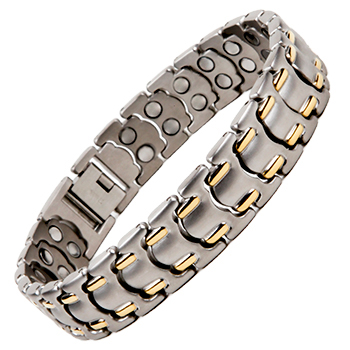 T49 Two Tone Titanium Magnetic Bracelet