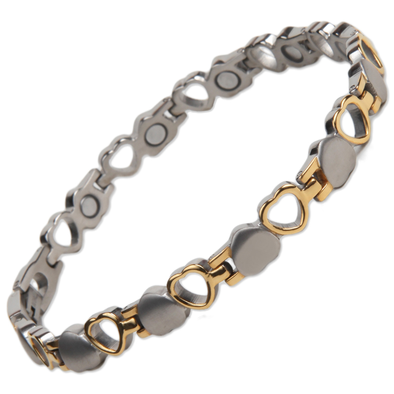 T24 Two Tone Titanium Magnetic Bracelet