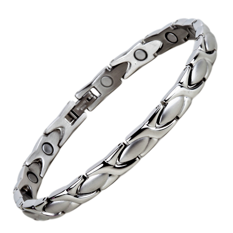 T2 Silver Titanium Magnetic Bracelet