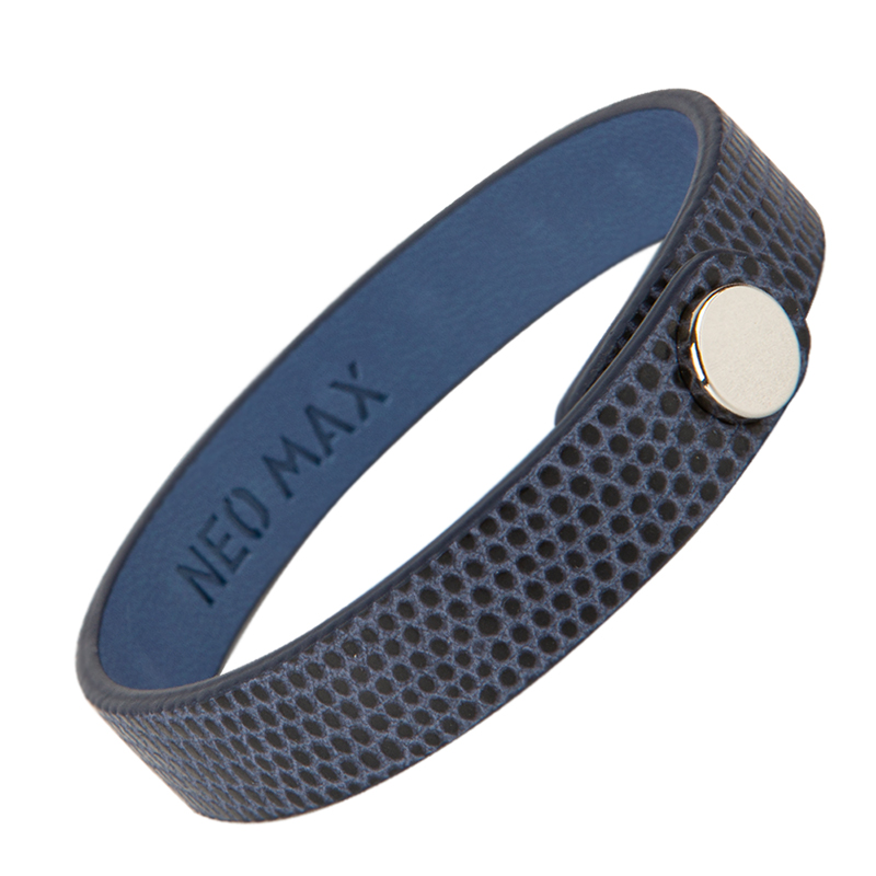 Neo Max Ge Leather Magnetic Bracelet Wild Blue